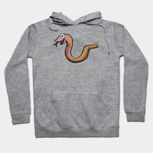 Cute Eel Drawing Hoodie